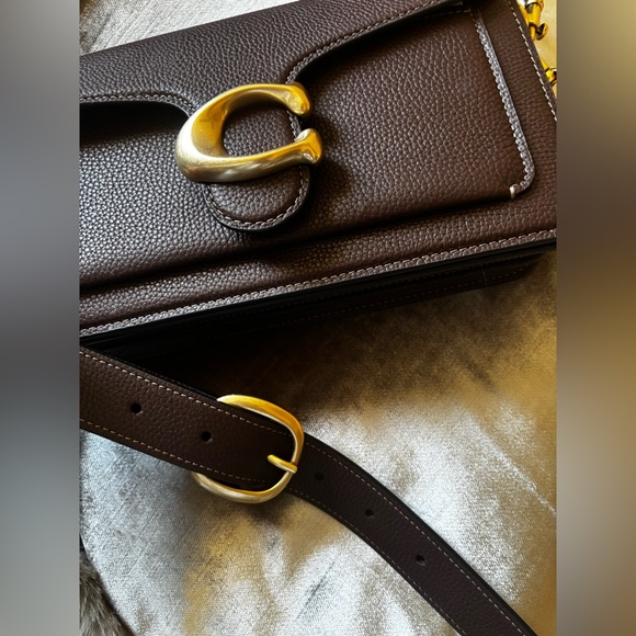 Coach Tabby Medium Polished Pebble Leather shoulder bag 26 - Picture 13 of 13